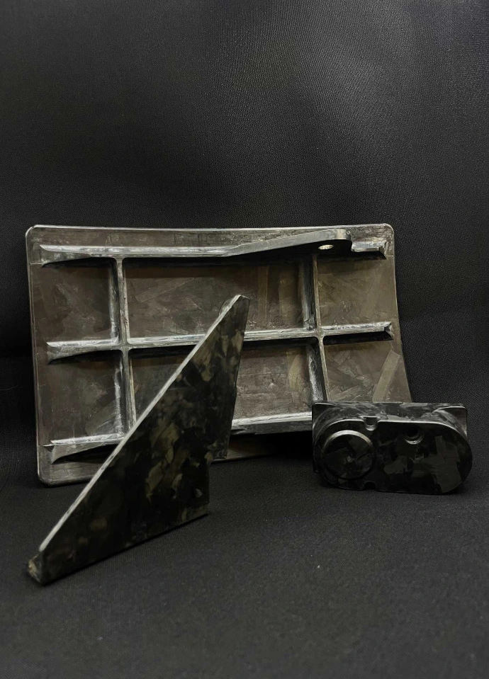 Trois pièces composites technique de l’aéronautique