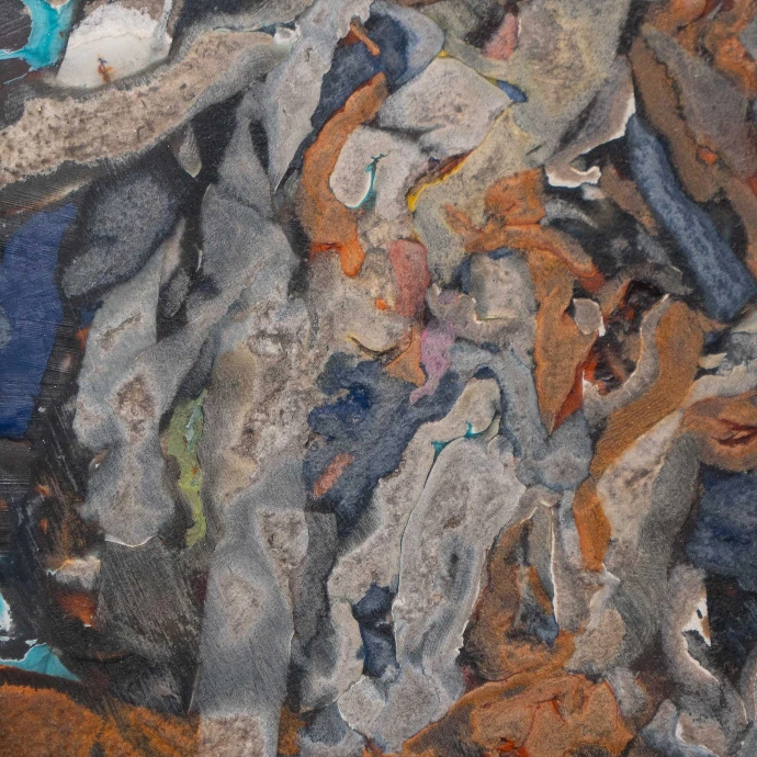 Matière composites issu de chute de cuir aspect chips